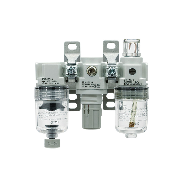 SMC AC10-A-air assembly: air filter pressure reducing valve atomized lubricator-AC10-M5C-123RZ-A